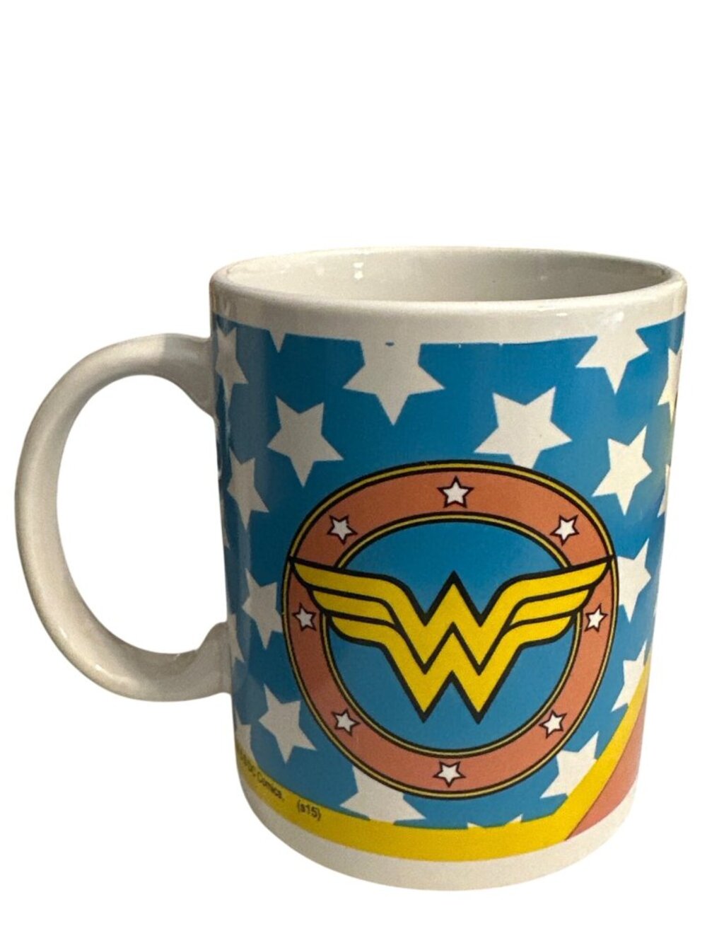 Zak! Designs Wonder Woman Ceramic Mug For Ages 8+ Stars & Comic Art 2015